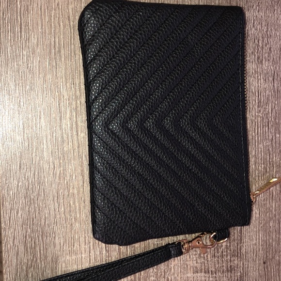 NEW Large Black wrist bag 7’x 5.5’ - Picture 3 of 4